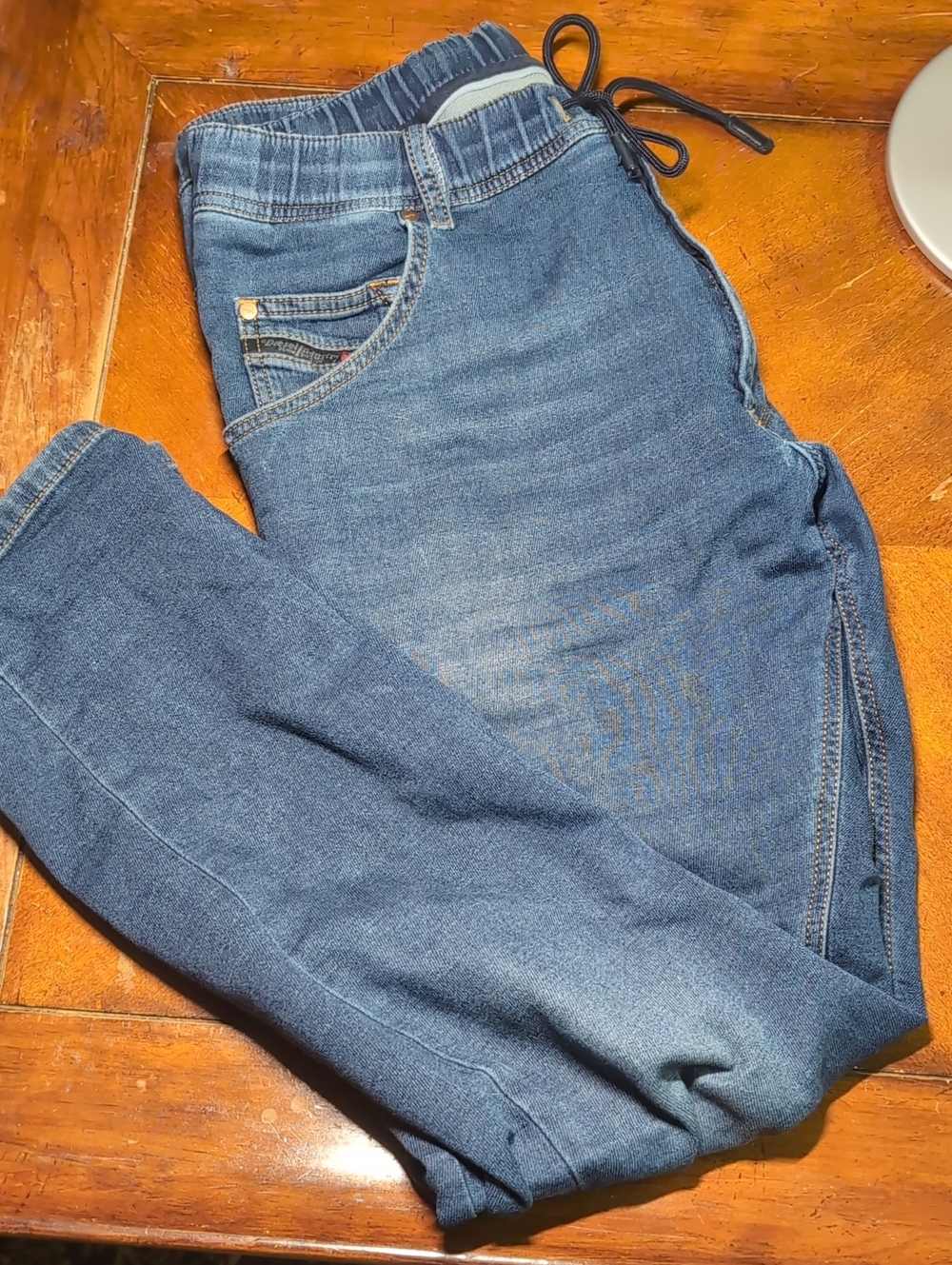 Diesel Krooley Blue Jeans With Drawstring